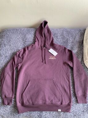 Stio Men's Crewneck Hoodie in Mauve